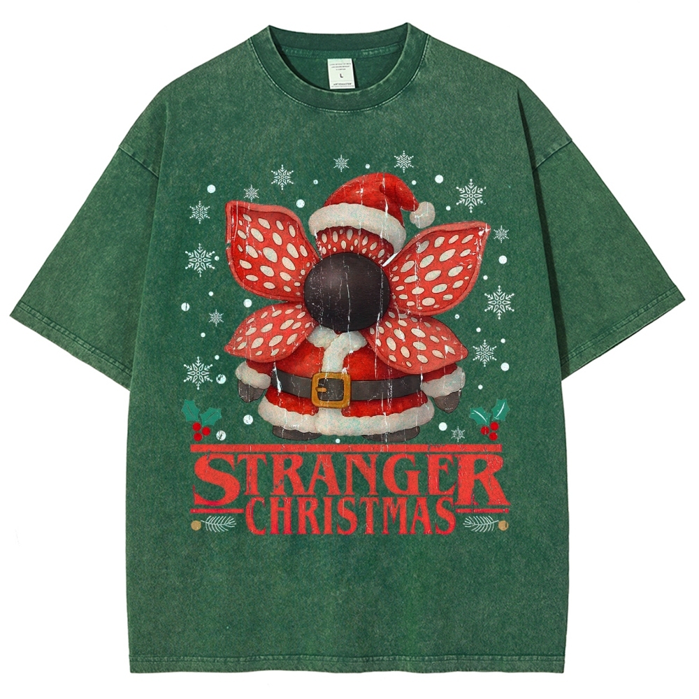 Stranger Christmas Washed T-Shirt 
