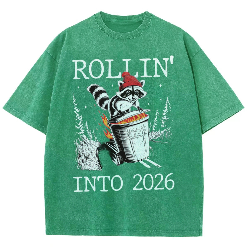 New Year 2026 Washed T-Shirt