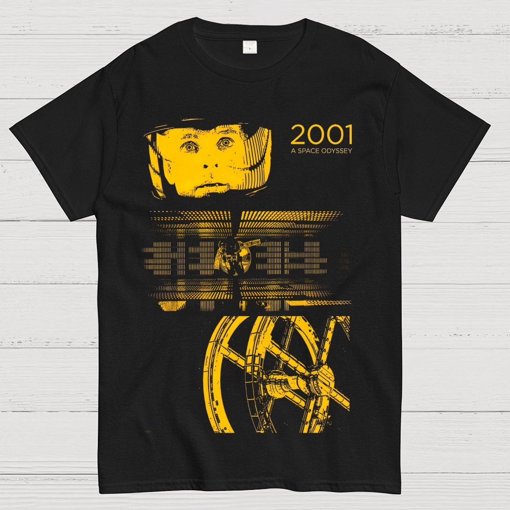 2001 Space Odyssey Retro Sci-Fi Graphic Cotton T-shirt