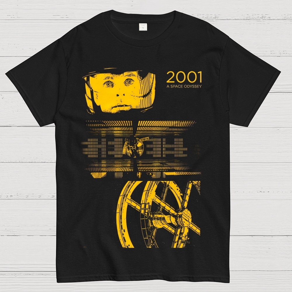 2001 Space Odyssey Retro Sci-Fi Graphic Cotton T-shirt