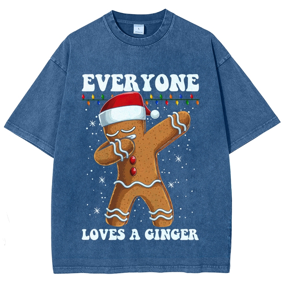 Holiday Ginger Dance Pun Graphic Washed T-Shirt