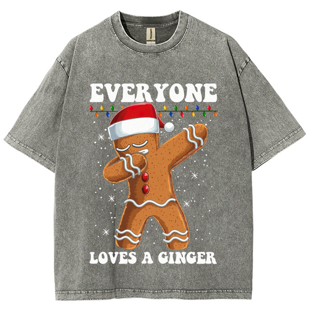 Holiday Ginger Dance Pun Graphic Washed T-Shirt