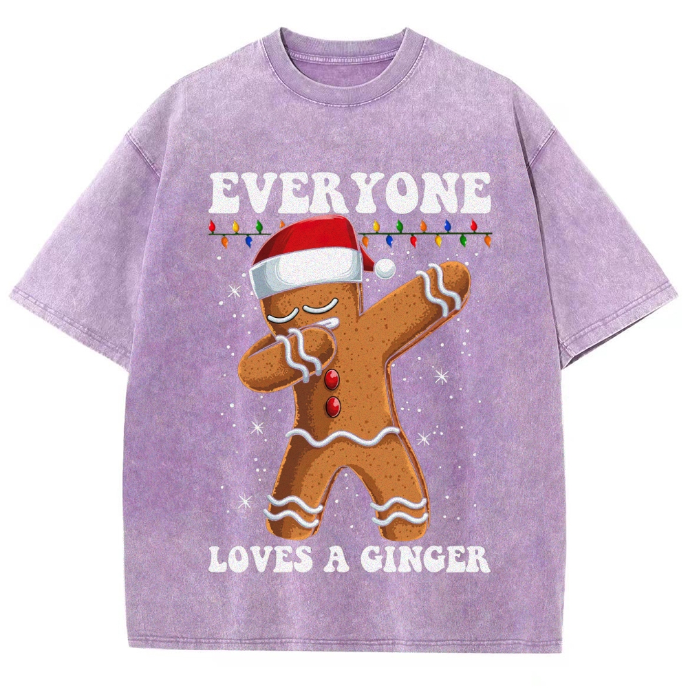 Holiday Ginger Dance Pun Graphic Washed T-Shirt