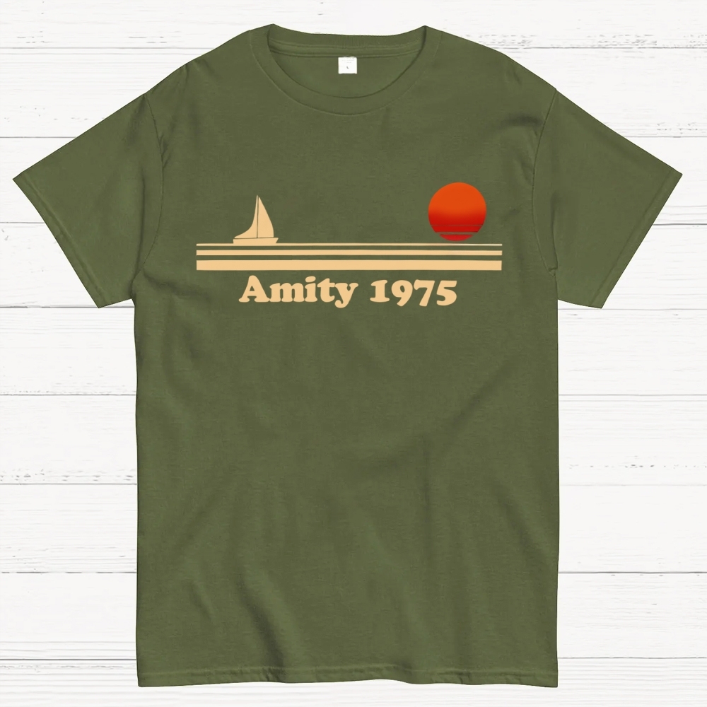 Vintage Coastal Minimalist Cotton T-shirt