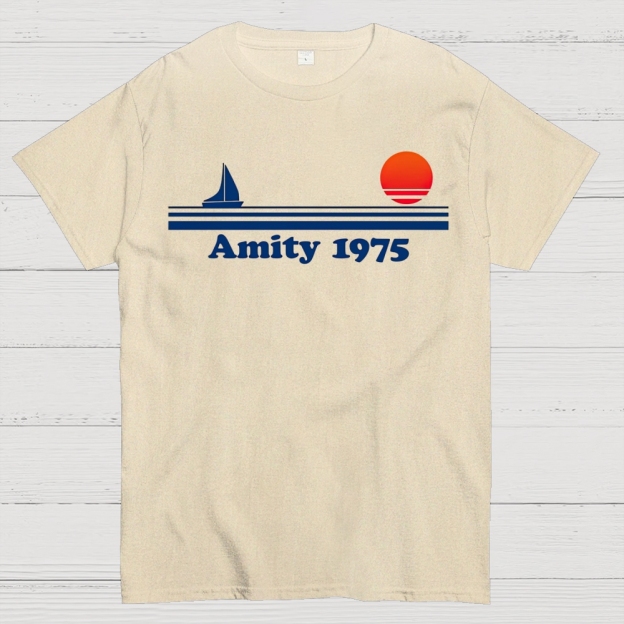 Vintage Coastal Minimalist Cotton T-shirt