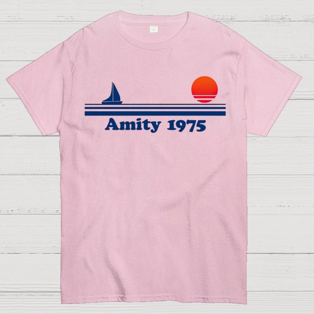 Vintage Coastal Minimalist Cotton T-shirt