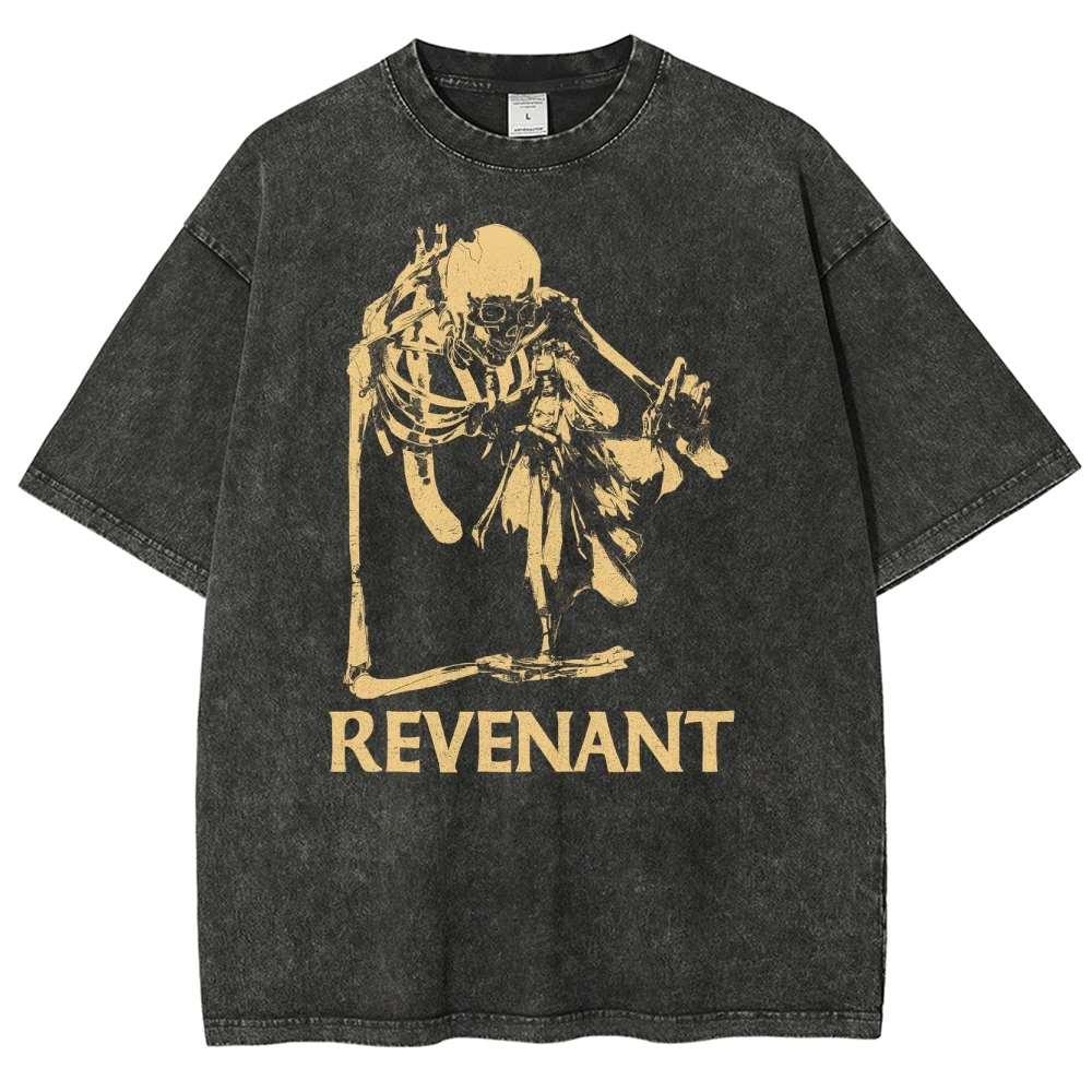 Gothic Skeleton Fusion Washed T-Shirt