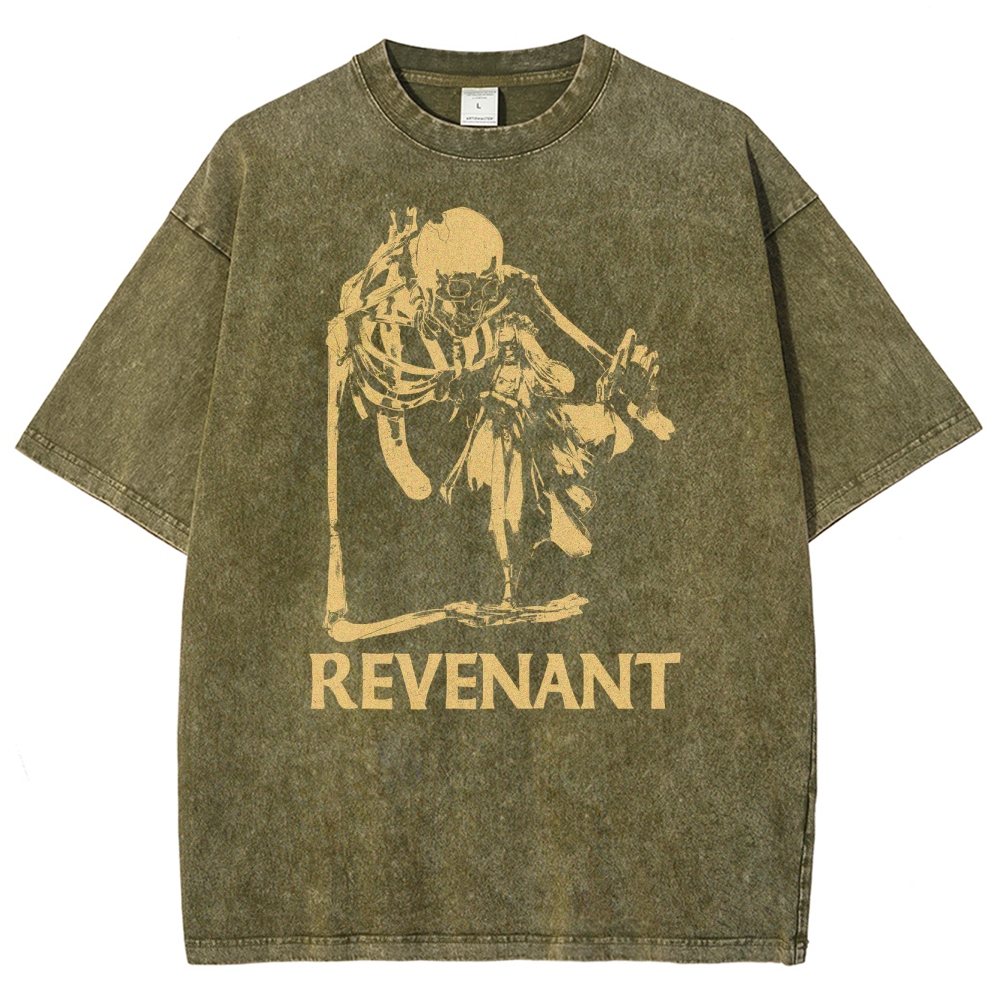 Gothic Skeleton Fusion Washed T-Shirt 