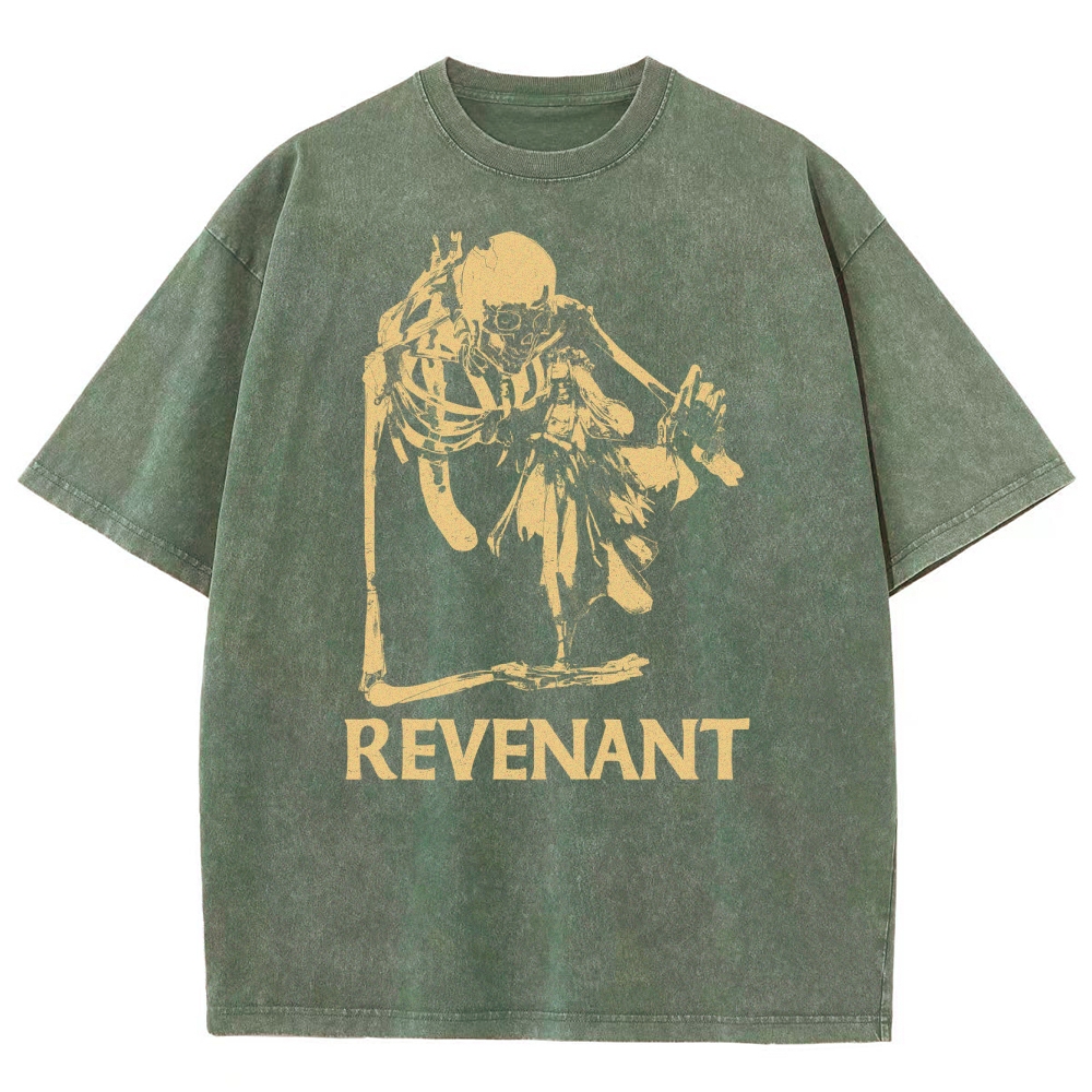 Gothic Skeleton Fusion Washed T-Shirt 