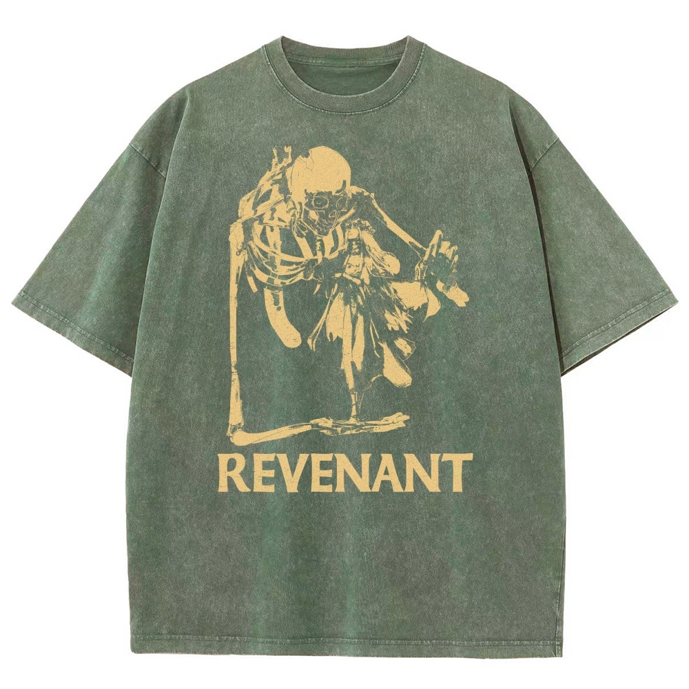 Gothic Skeleton Fusion Washed T-Shirt 