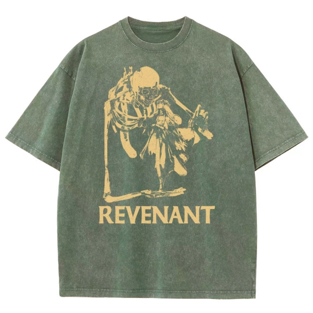 Gothic Skeleton Fusion Washed T-Shirt 