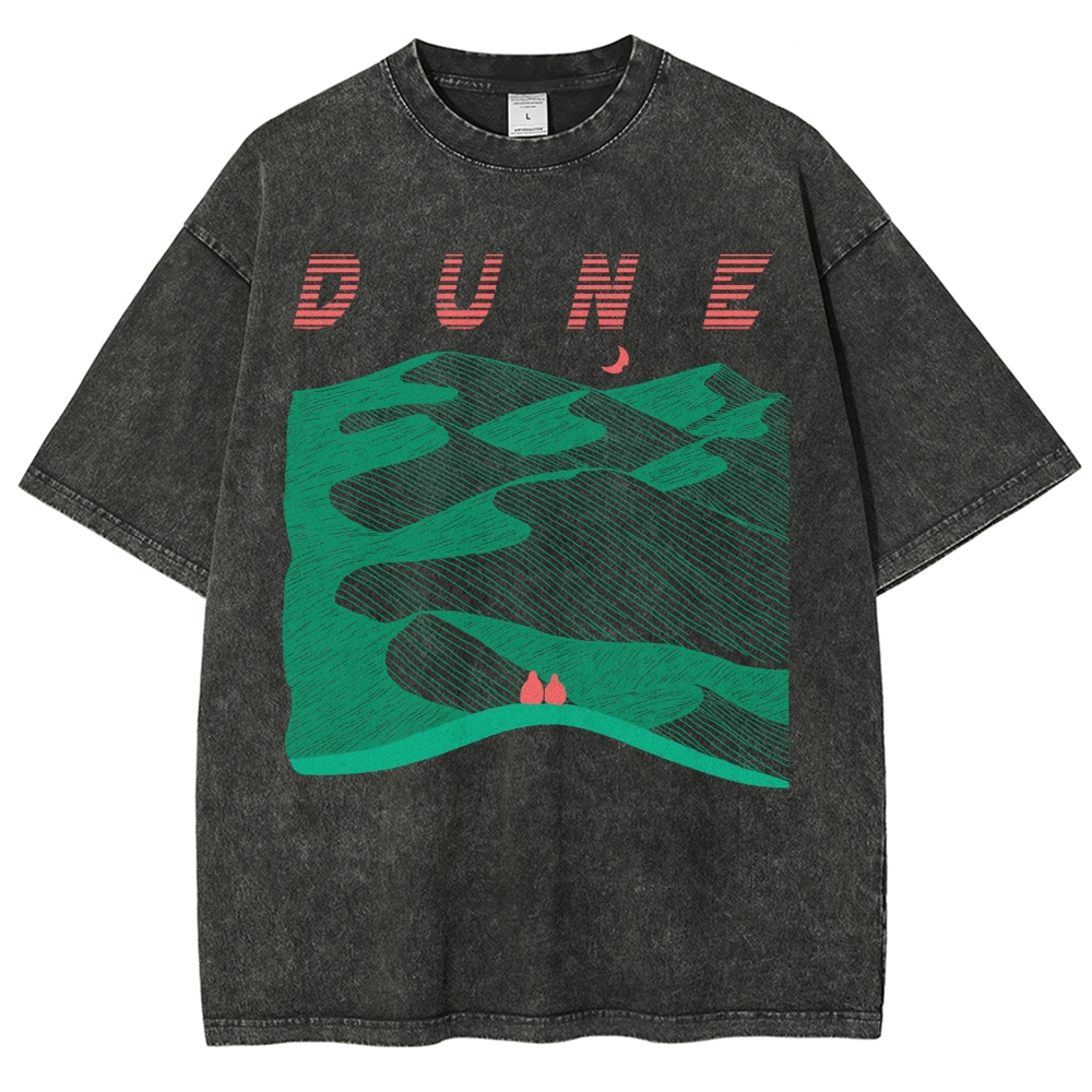 Abstract Desert Planet Washed T-Shirt 