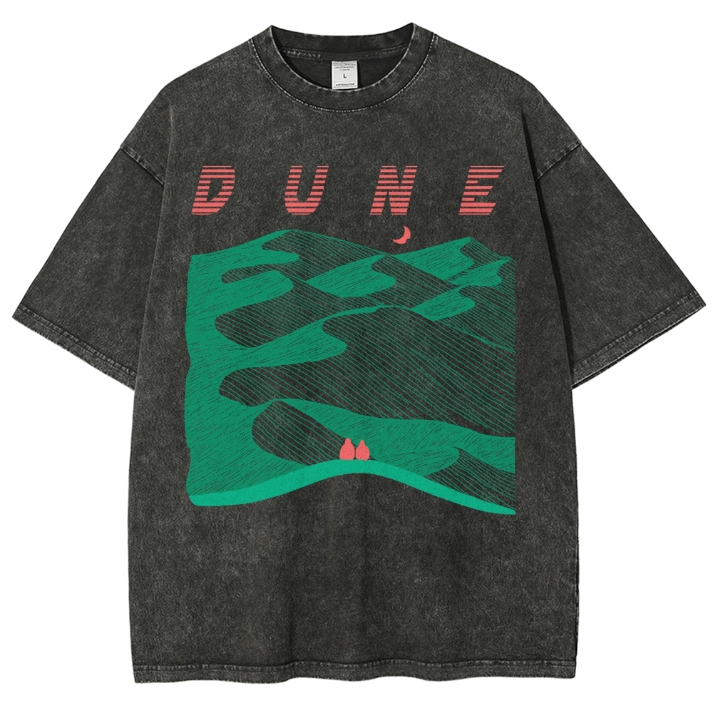 Abstract Desert Planet Washed T-Shirt 