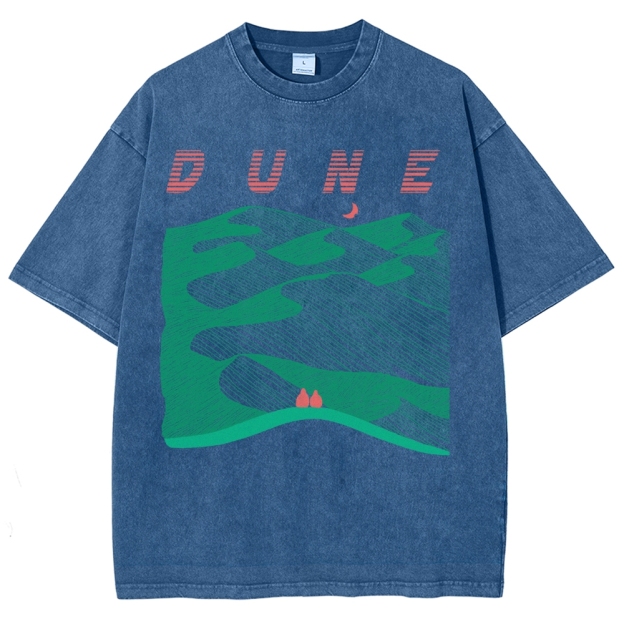 Abstract Desert Planet Washed T-Shirt 