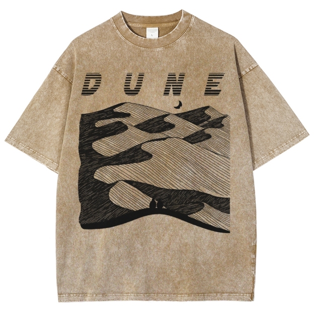 Abstract Desert Planet Washed T-Shirt 