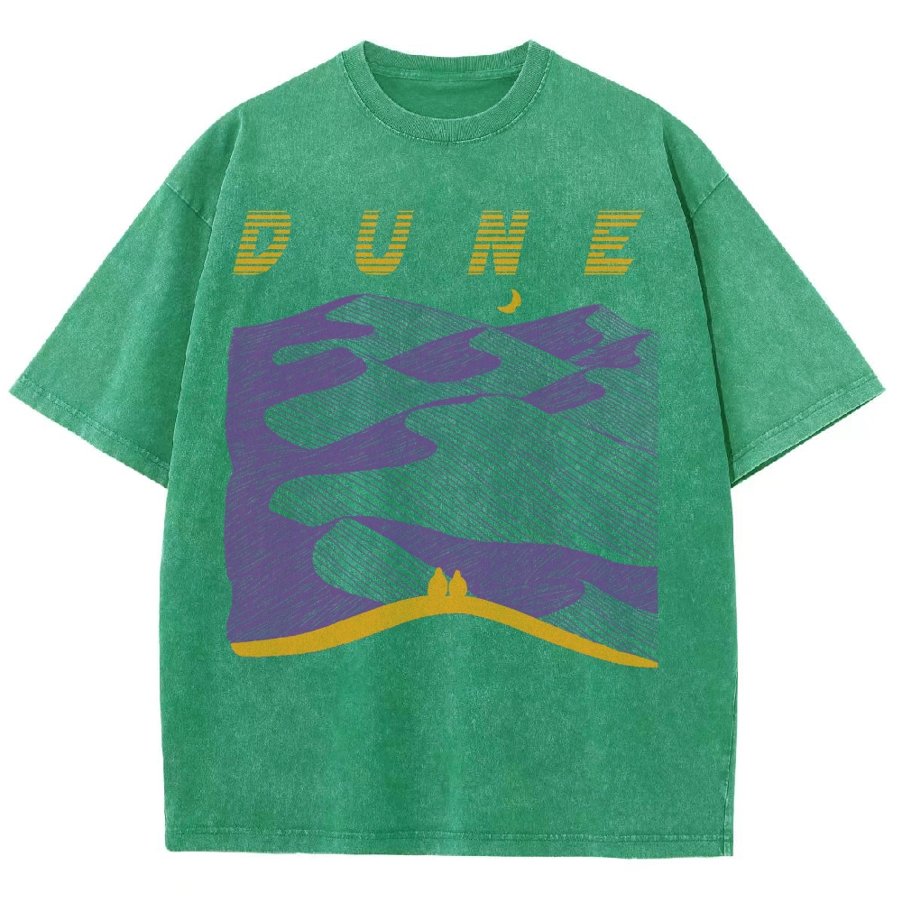 Abstract Desert Planet Washed T-Shirt 