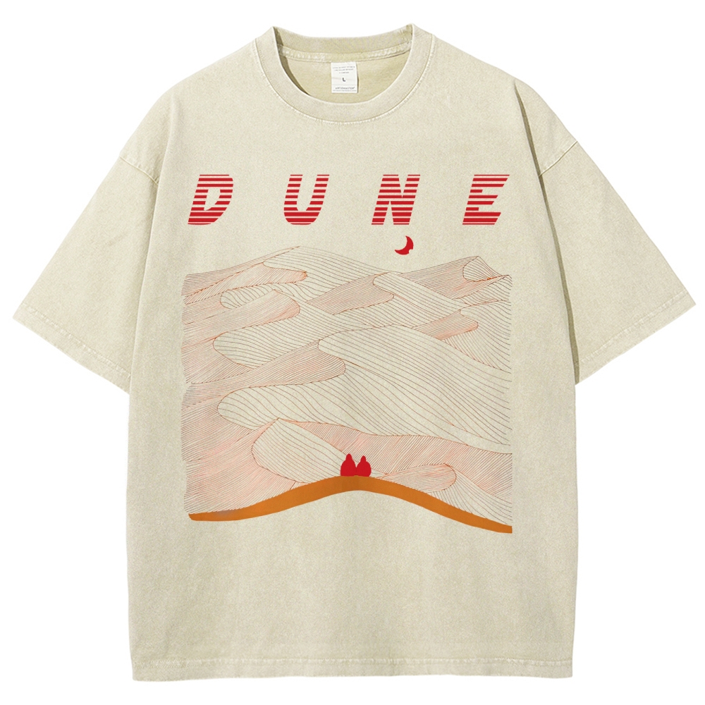 Abstract Desert Planet Washed T-Shirt 