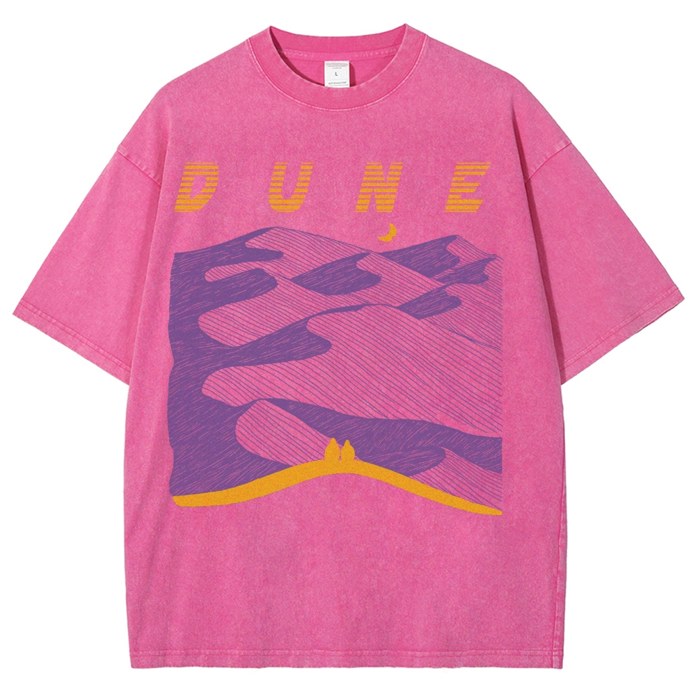 Abstract Desert Planet Washed T-Shirt 