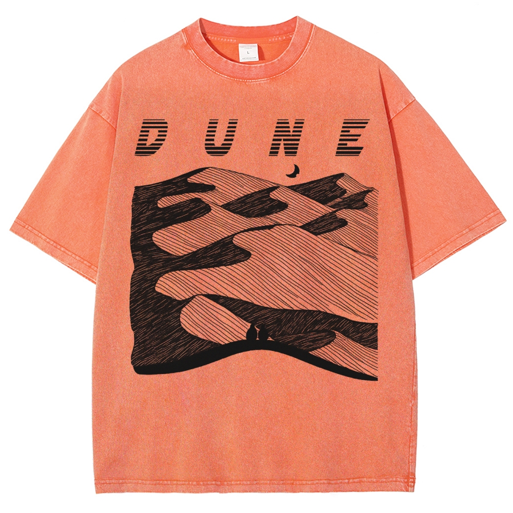 Abstract Desert Planet Washed T-Shirt 