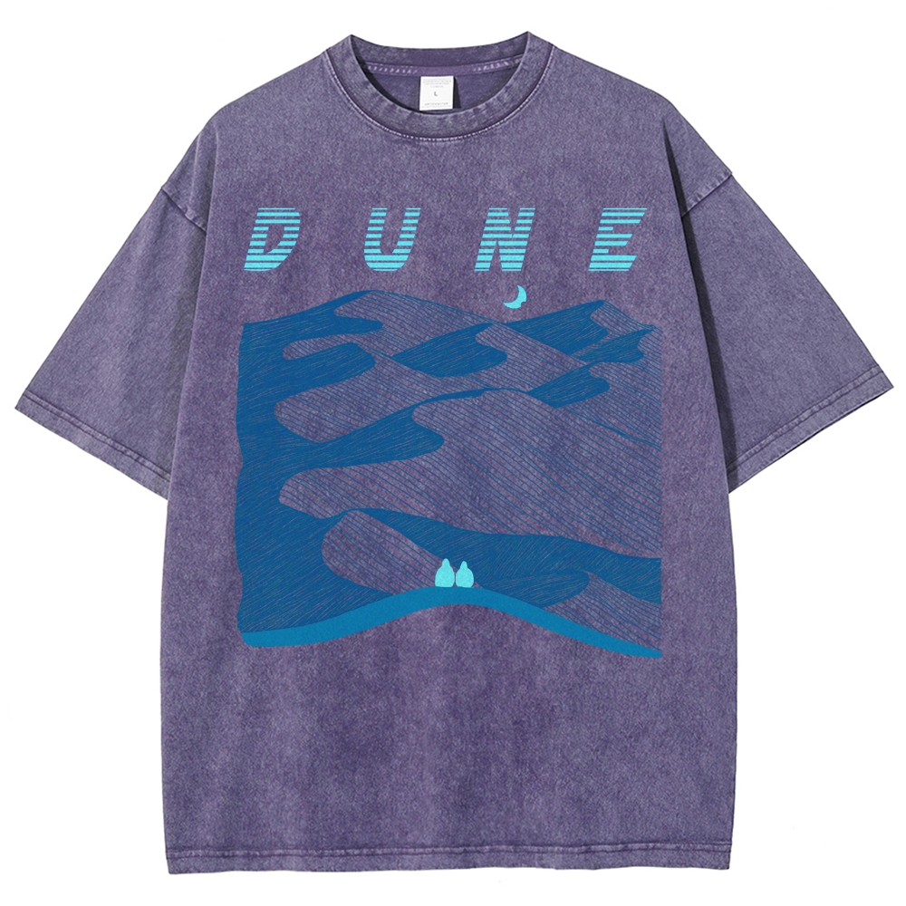 Abstract Desert Planet Washed T-Shirt 