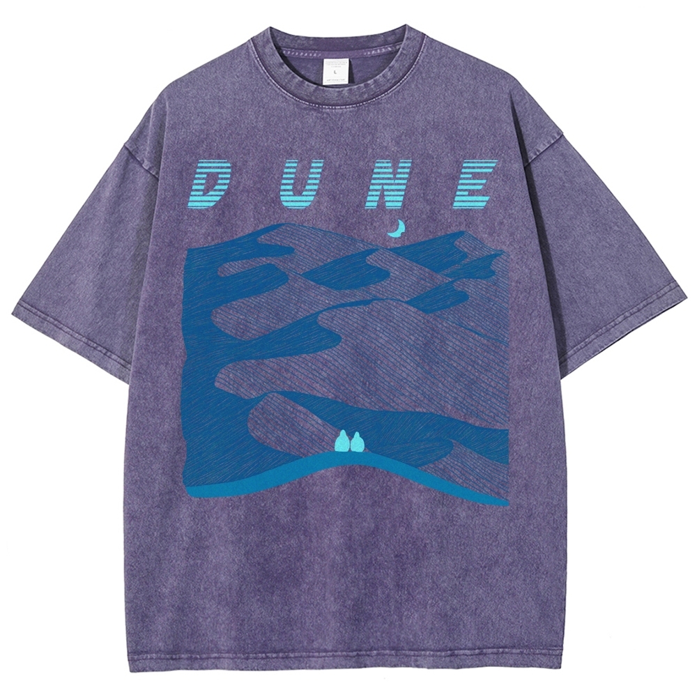 Abstract Desert Planet Washed T-Shirt 