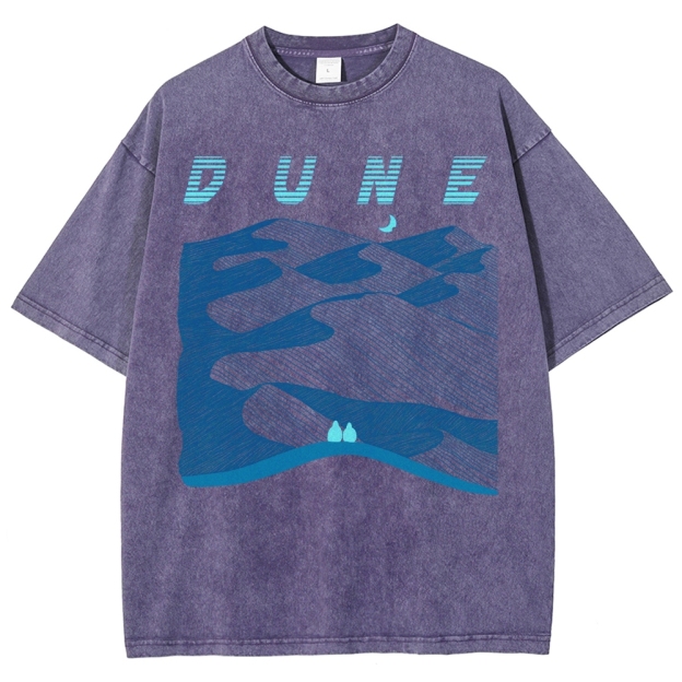 Abstract Desert Planet Washed T-Shirt 