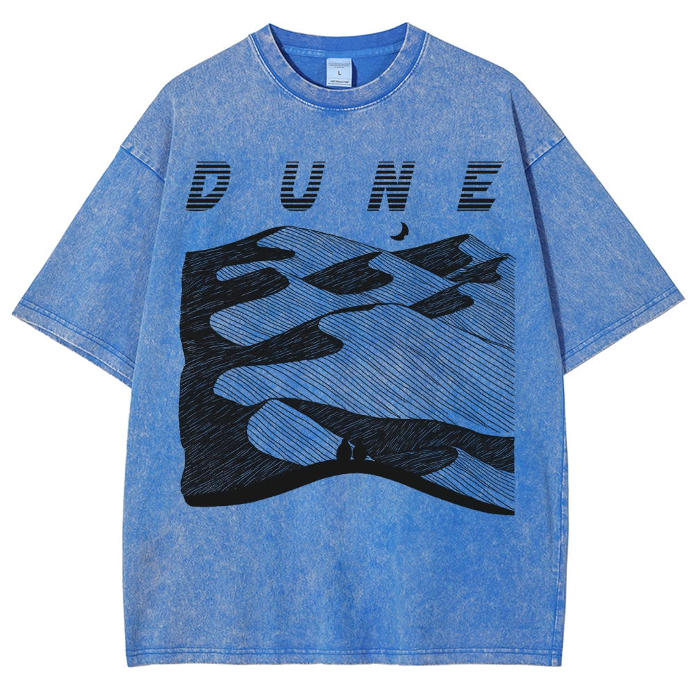 Abstract Desert Planet Washed T-Shirt 