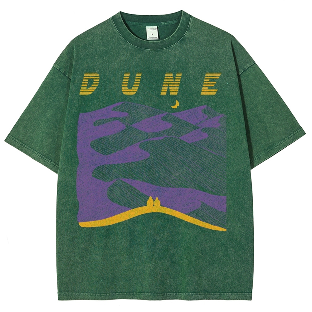 Abstract Desert Planet Washed T-Shirt