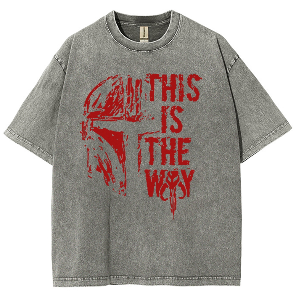 Sci-Fi Helmet & Code Washed T-Shirt 