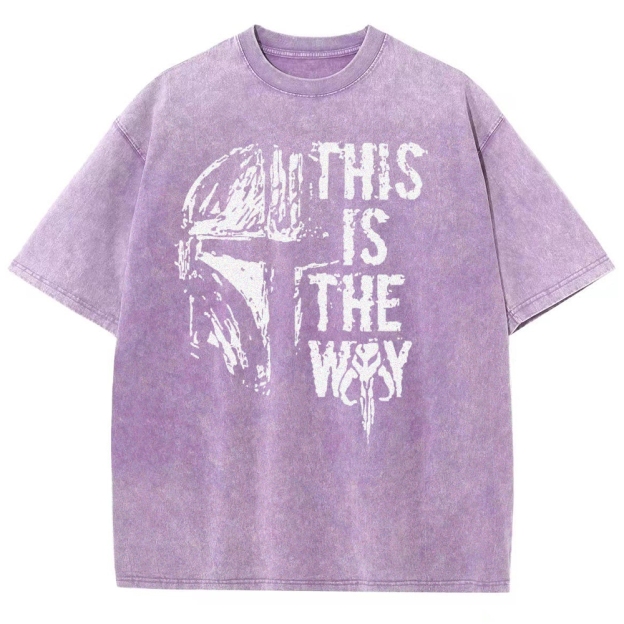 Sci-Fi Helmet & Code Washed T-Shirt 