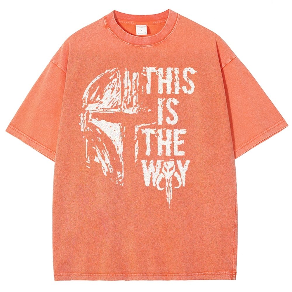 Sci-Fi Helmet & Code Washed T-Shirt 