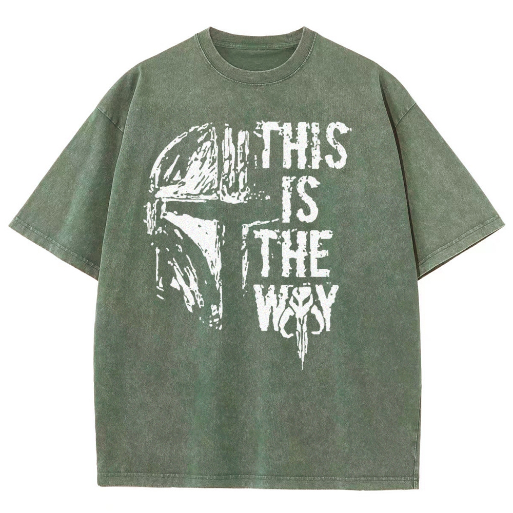 Sci-Fi Helmet & Code Washed T-Shirt 