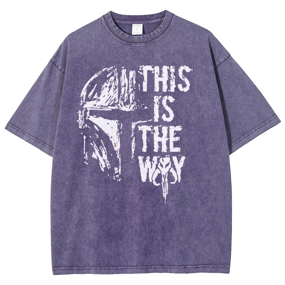 Sci-Fi Helmet & Code Washed T-Shirt 