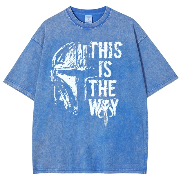 Sci-Fi Helmet & Code Washed T-Shirt 