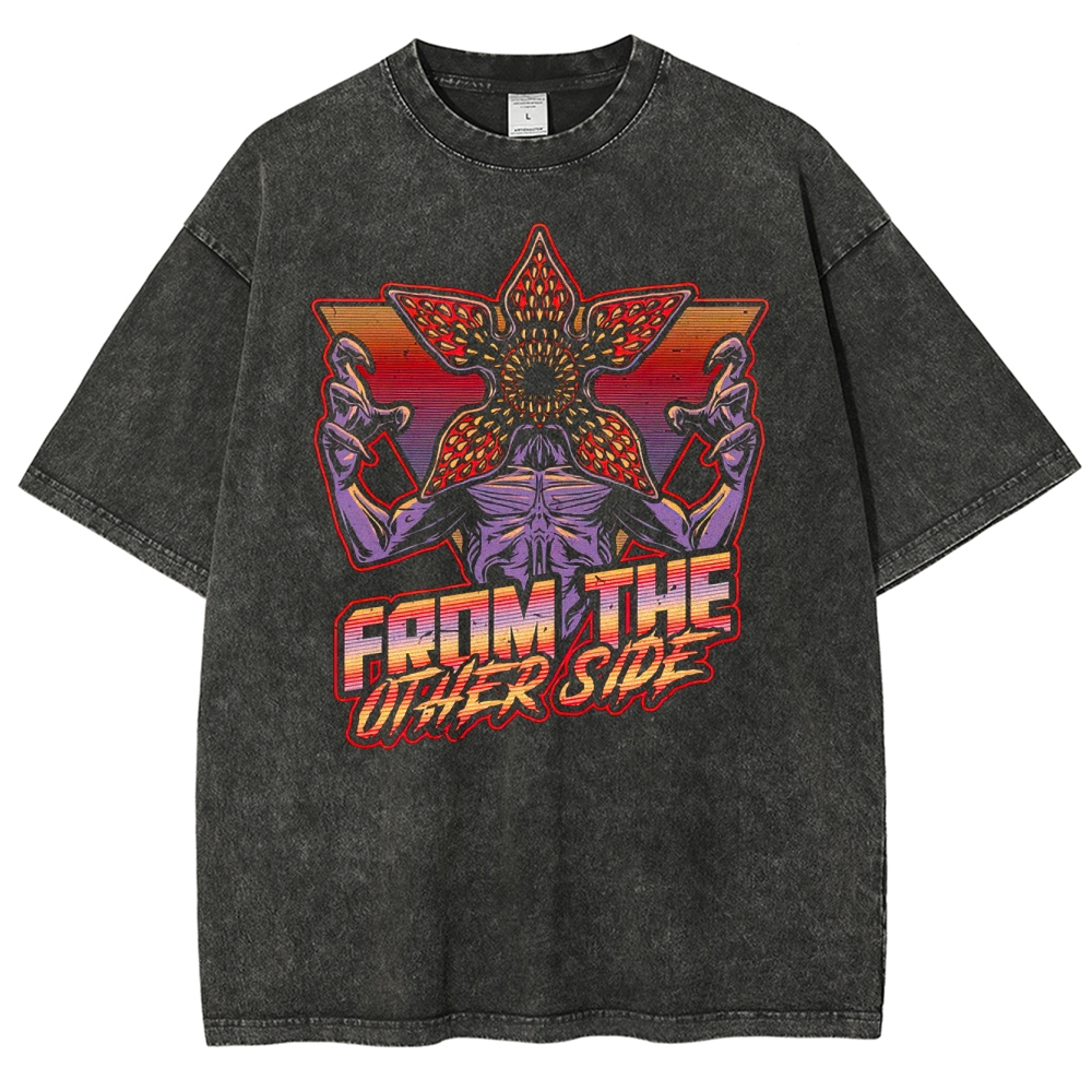 Dimensional Monster Vaporwave Washed T-Shirt 