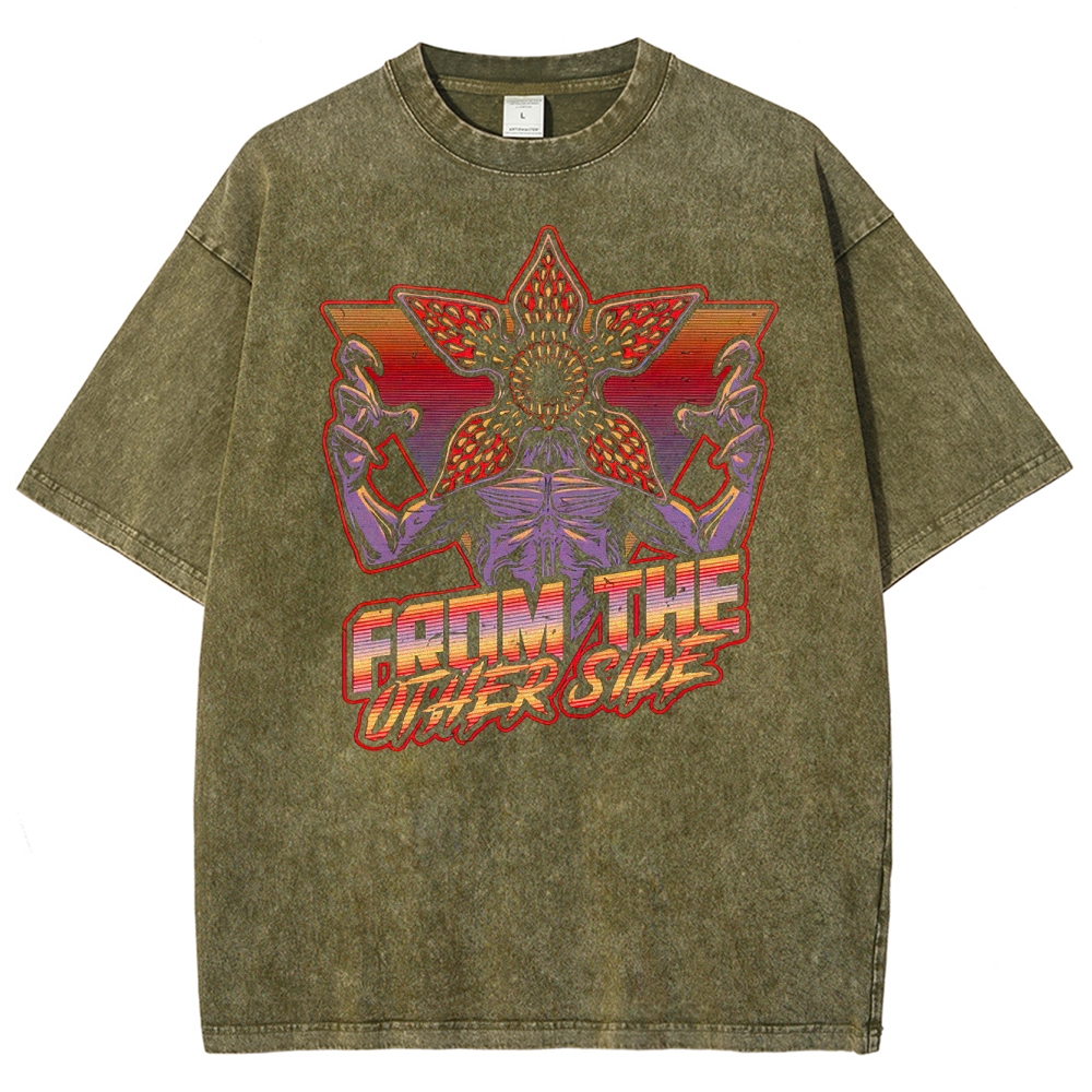 Dimensional Monster Vaporwave Washed T-Shirt 