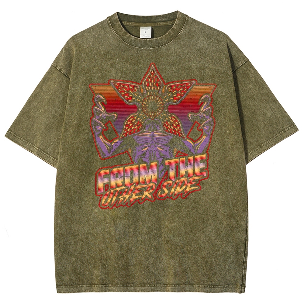 Dimensional Monster Vaporwave Washed T-Shirt 