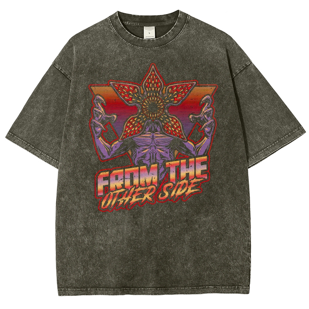 Dimensional Monster Vaporwave Washed T-Shirt 