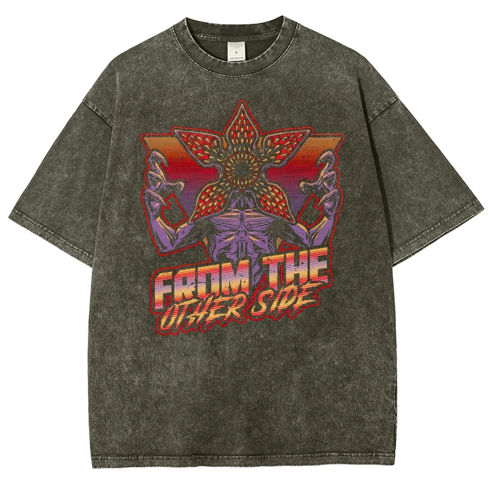 Dimensional Monster Vaporwave Washed T-Shirt 