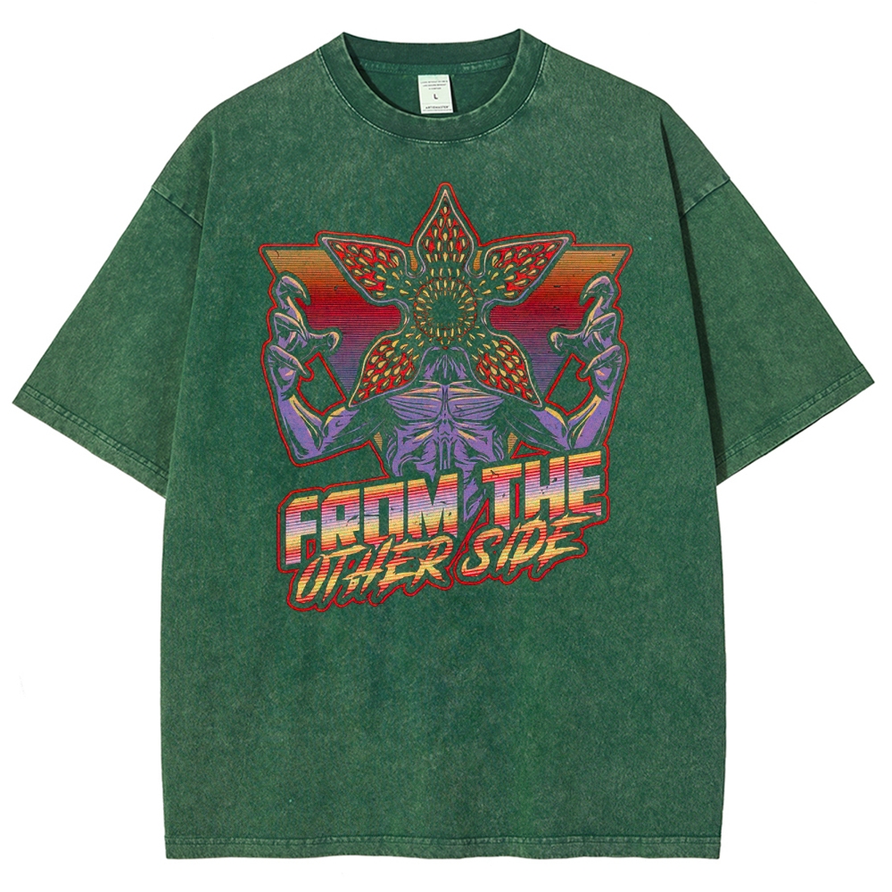 Dimensional Monster Vaporwave Washed T-Shirt 