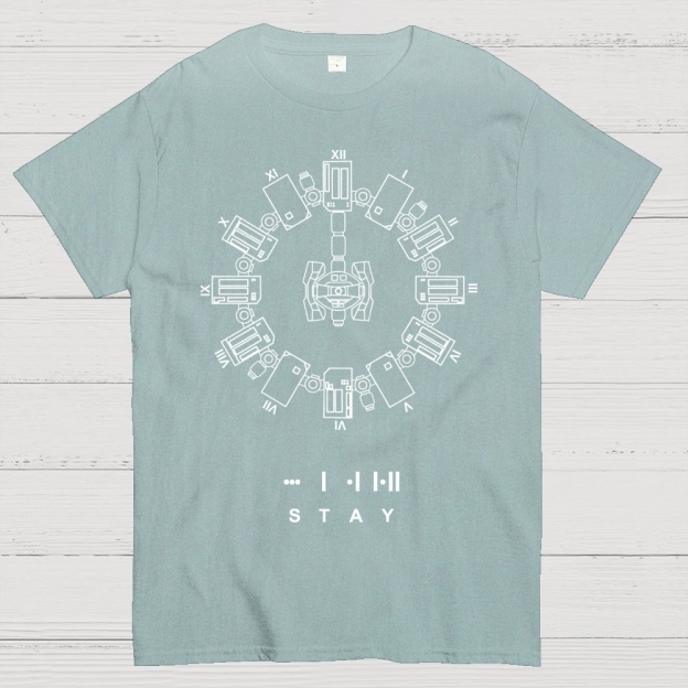 Circular Mechanized Symbol Graphic Cotton T-shirt