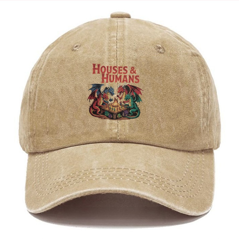  Houses Humans Casual Washed Cap 