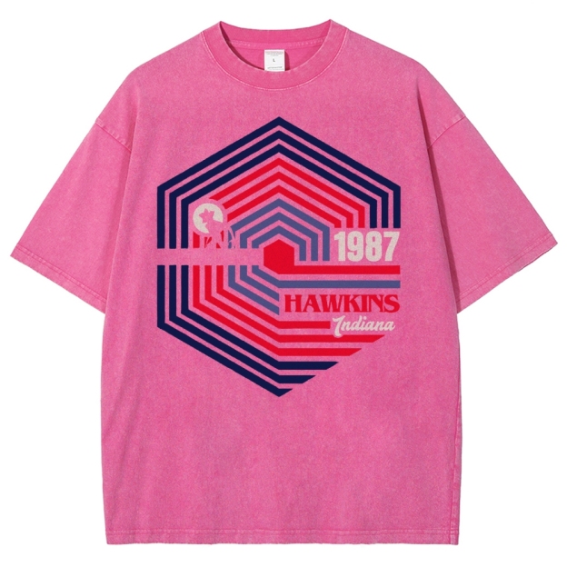 Bike Signal Maze Washed T-Shirt 