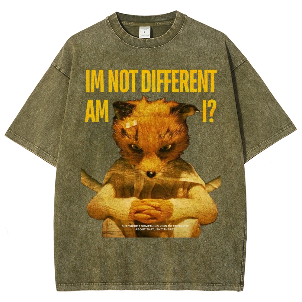 Embrace Your Difference Fantastic Fox Washed T-Shirt 