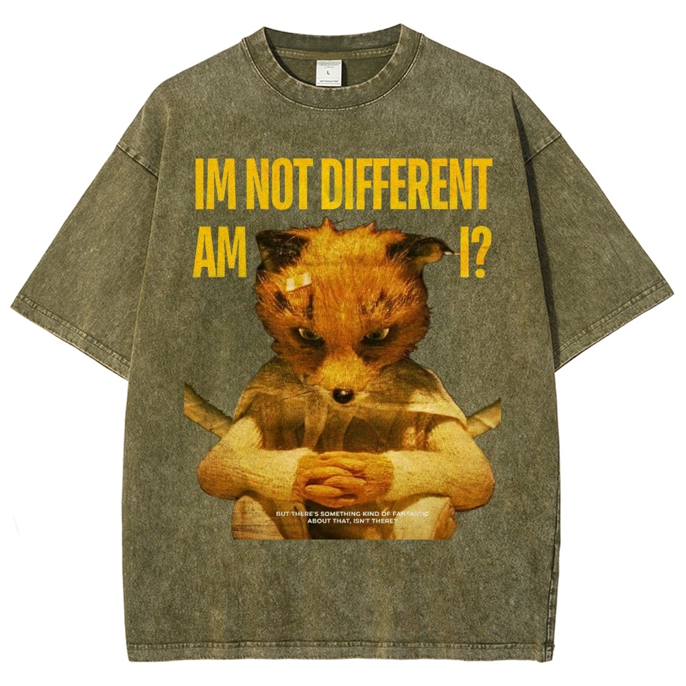 Embrace Your Difference Fantastic Fox Washed T-Shirt 