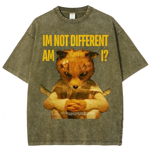 Embrace Your Difference Fantastic Fox Washed T-Shirt 