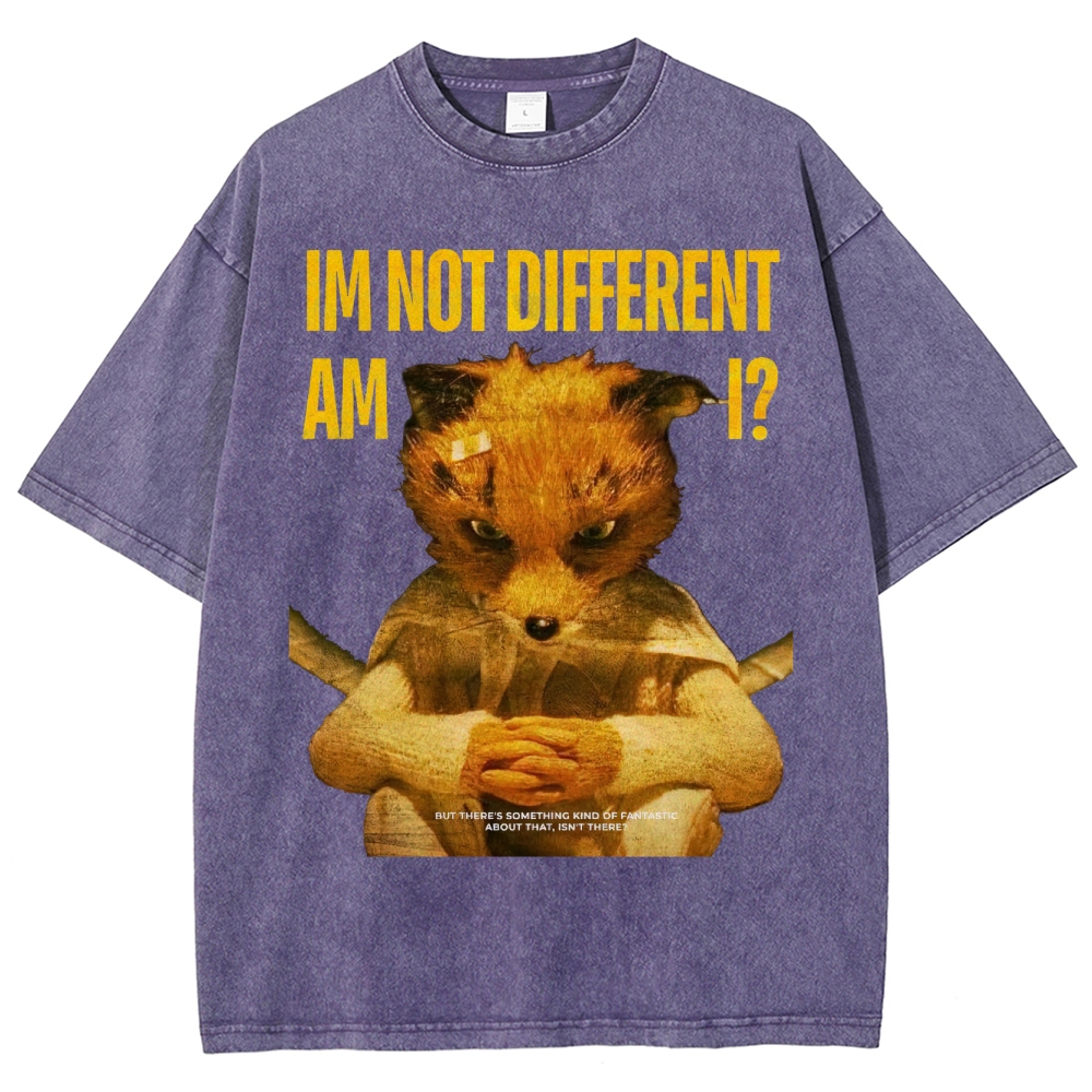 Embrace Your Difference Fantastic Fox Washed T-Shirt 