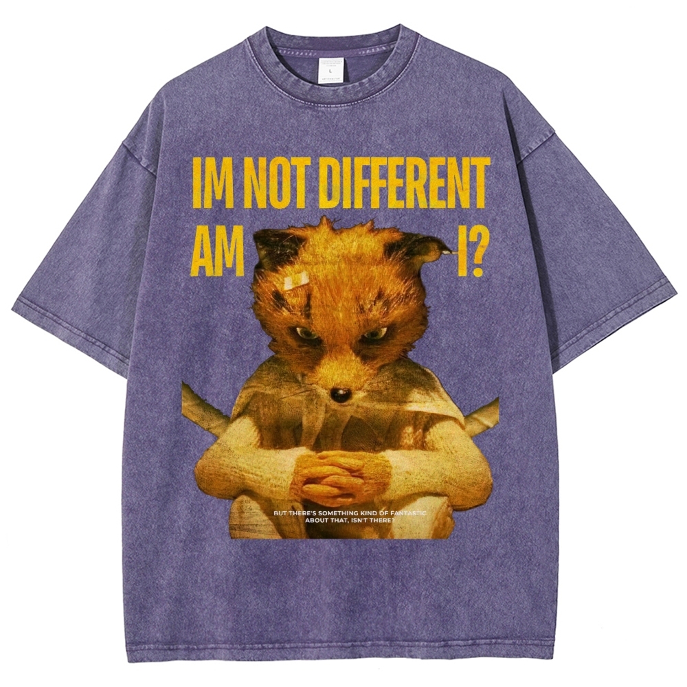 Embrace Your Difference Fantastic Fox Washed T-Shirt 