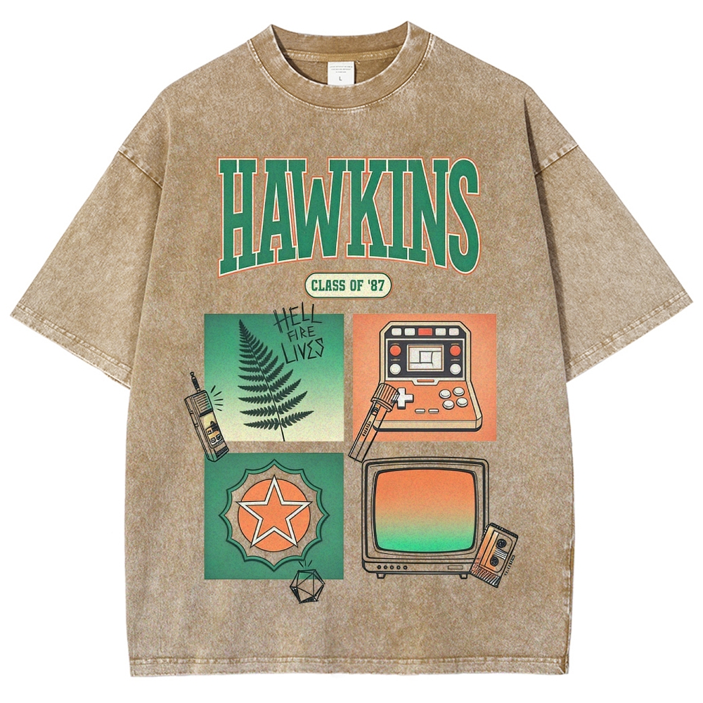 Hawkins Class of '87 Retro Graphic Washed T-Shirt