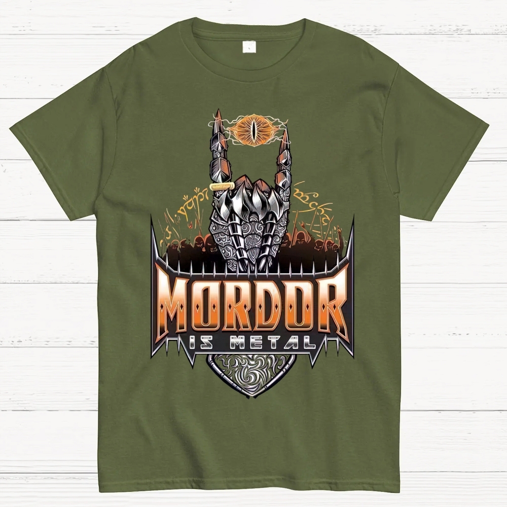 Mordor Is Metal Themed Graphic Cotton T-shirt